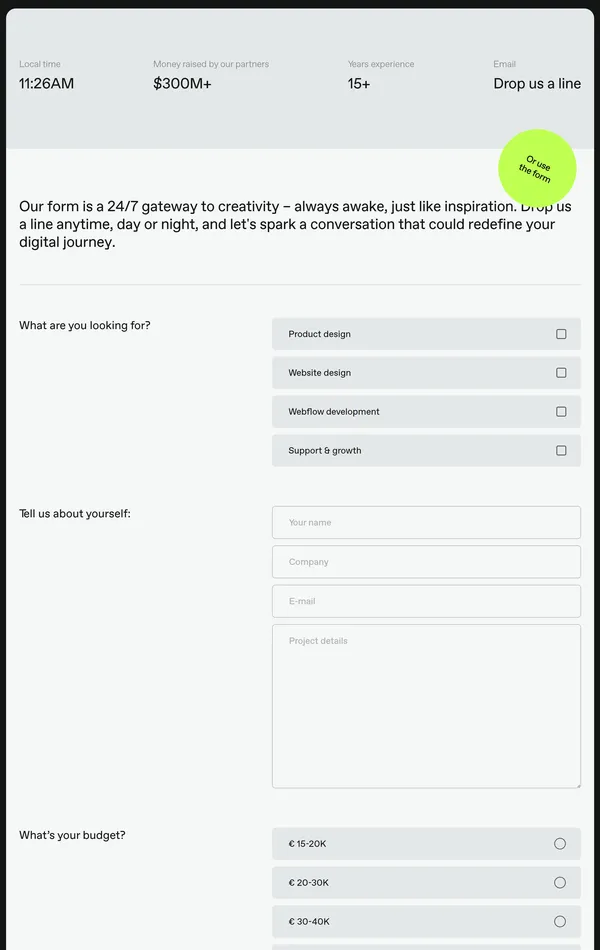 Контакты StanVision, тематика — Дизайн, SaaS, цвета — Белый, Черный, стиль — Минимализм, Типографика, типографика — Без засечек