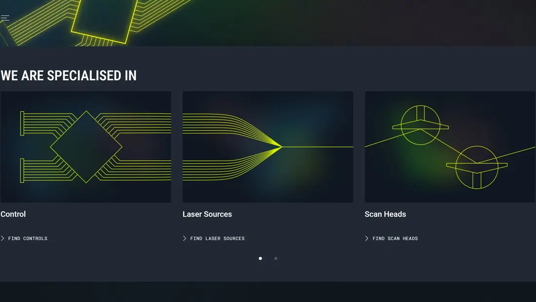 Секция «Услуги» с сайта https://www.vonjan-tech.de/en, тематика — IT и программное обеспечение, цвета — Черный, стиль — Корпоративный, типографика — Без засечек
