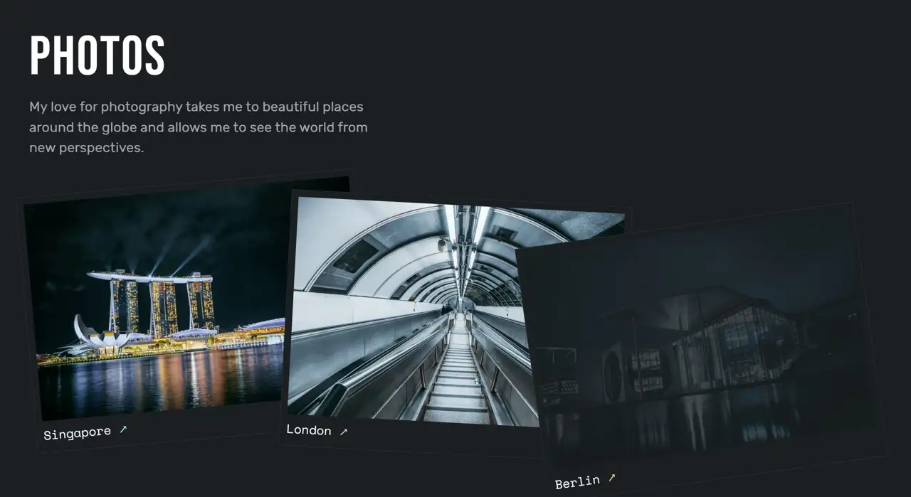 Секция «Портфолио» с сайта https://electerious.com/, тематика — IT и программное обеспечение, цвета — Черный, Серый, стиль — Минимализм, типографика — Без засечек