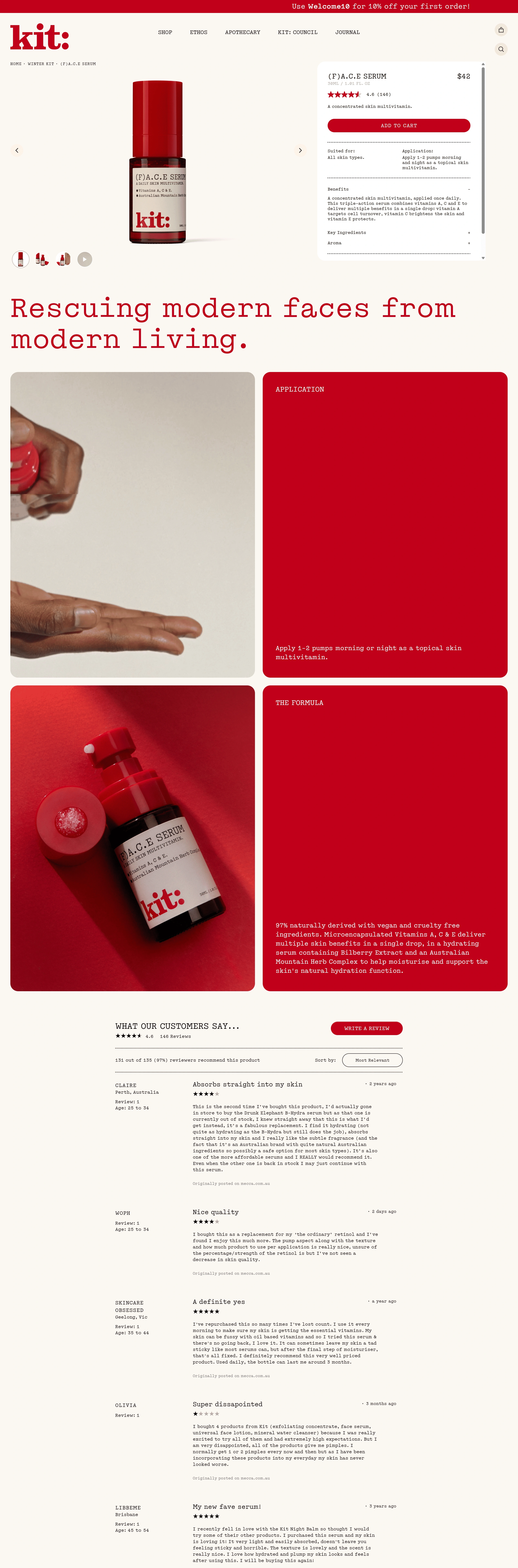 kit Продукт kit, тематика — Интернет-магазин, цвета — Белый, Красный, стиль — Минимализм, типографика — Без засечек, Декоративные