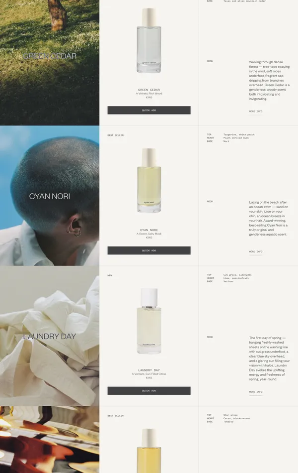 Каталог Abel, тематика — Интернет-магазин, Красота, цвета — Белый, Серый, стиль — Минимализм, типографика — Без засечек