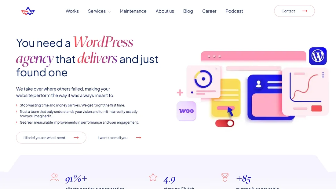 Секция «Призыв к действию» с сайта https://www.osomstudio.com/, тематика — Агентство , цвета — Белый, стиль — Корпоративный, типографика — С засечками, Без засечек