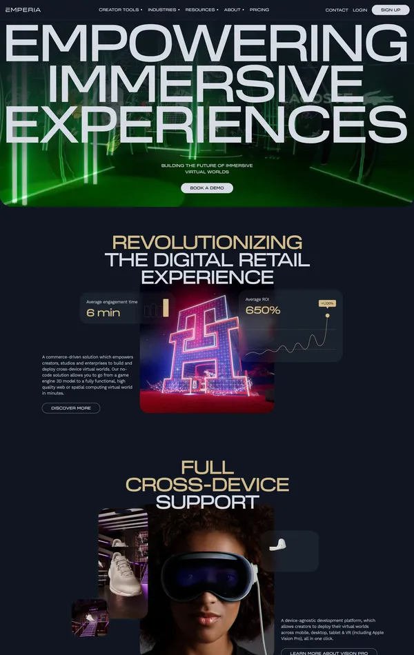 Главная Emperia, тематика — IT и программное обеспечение, цвета — Черный, стиль — Фестивальный, Типографика, типографика — Без засечек