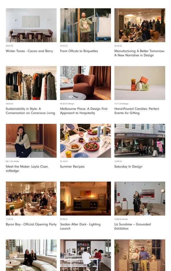 Блог Jardan, тематика — Интернет-магазин, Дизайн, цвета — Белый, Серый, стиль — Корпоративный, типографика — Без засечек