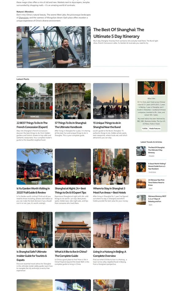 Блог Moving Jack, тематика — Путешествия и туризм, цвета — Белый, Серый, стиль — Корпоративный, типографика — Без засечек