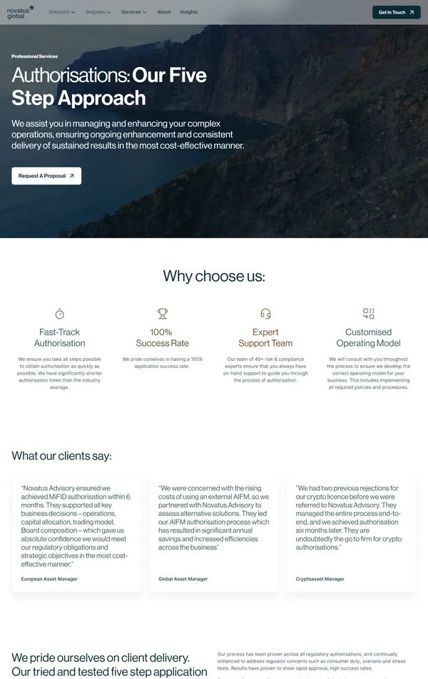 Продукт Novatus Global, тематика — Бизнес и профессиональные услуги, цвета — Белый, Черный, стиль — Корпоративный, типографика — Без засечек