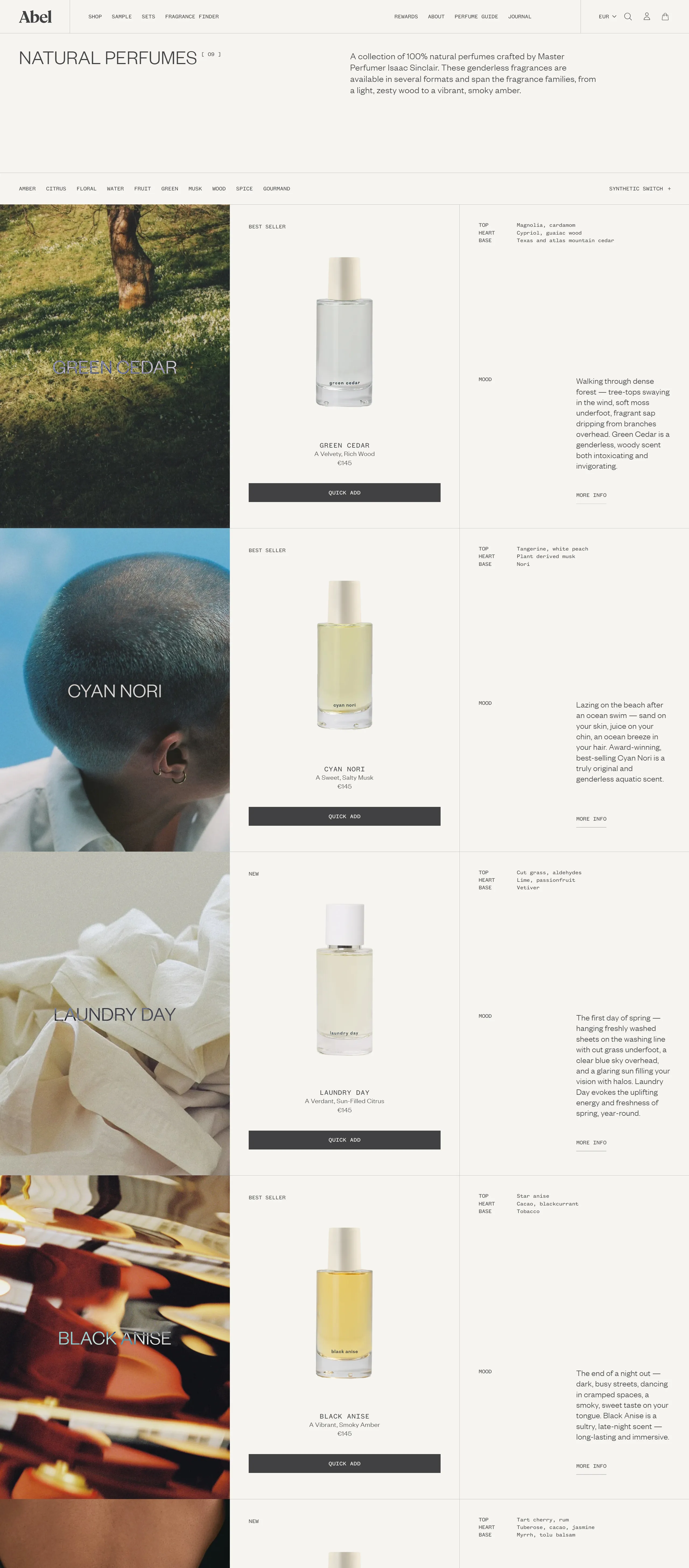 Abel Каталог Abel, тематика — Интернет-магазин, Красота, цвета — Белый, Серый, стиль — Минимализм, типографика — Без засечек