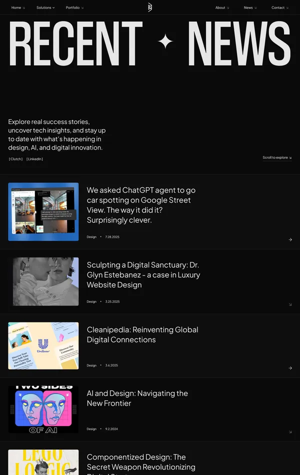 Новости Stera Global, тематика — Дизайн, цвета — Черный, стиль — Минимализм, типографика — Без засечек