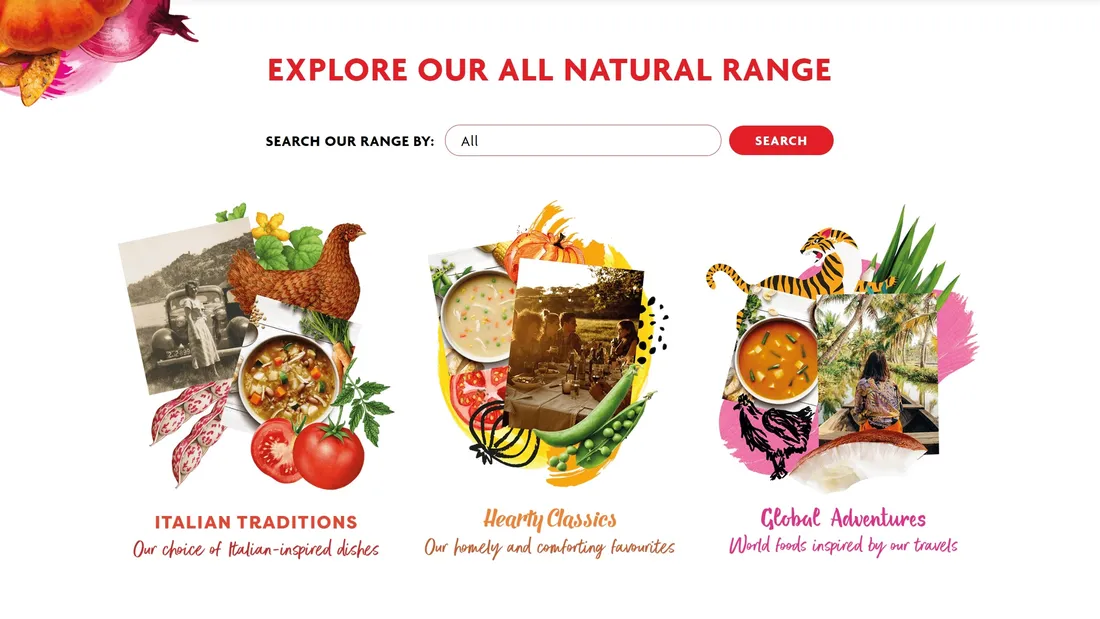 Секция «О продукте» с сайта https://www.lazuppa.com.au/, тематика — Еда и напитки, цвета — Белый, стиль — Корпоративный, типографика — Рукописные, Без засечек