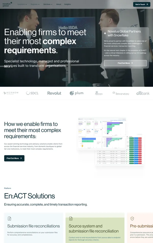 Главная Novatus Global, тематика — Финансы, цвета — Белый, Черный, Серый, стиль — Корпоративный, Минимализм, типографика — Без засечек