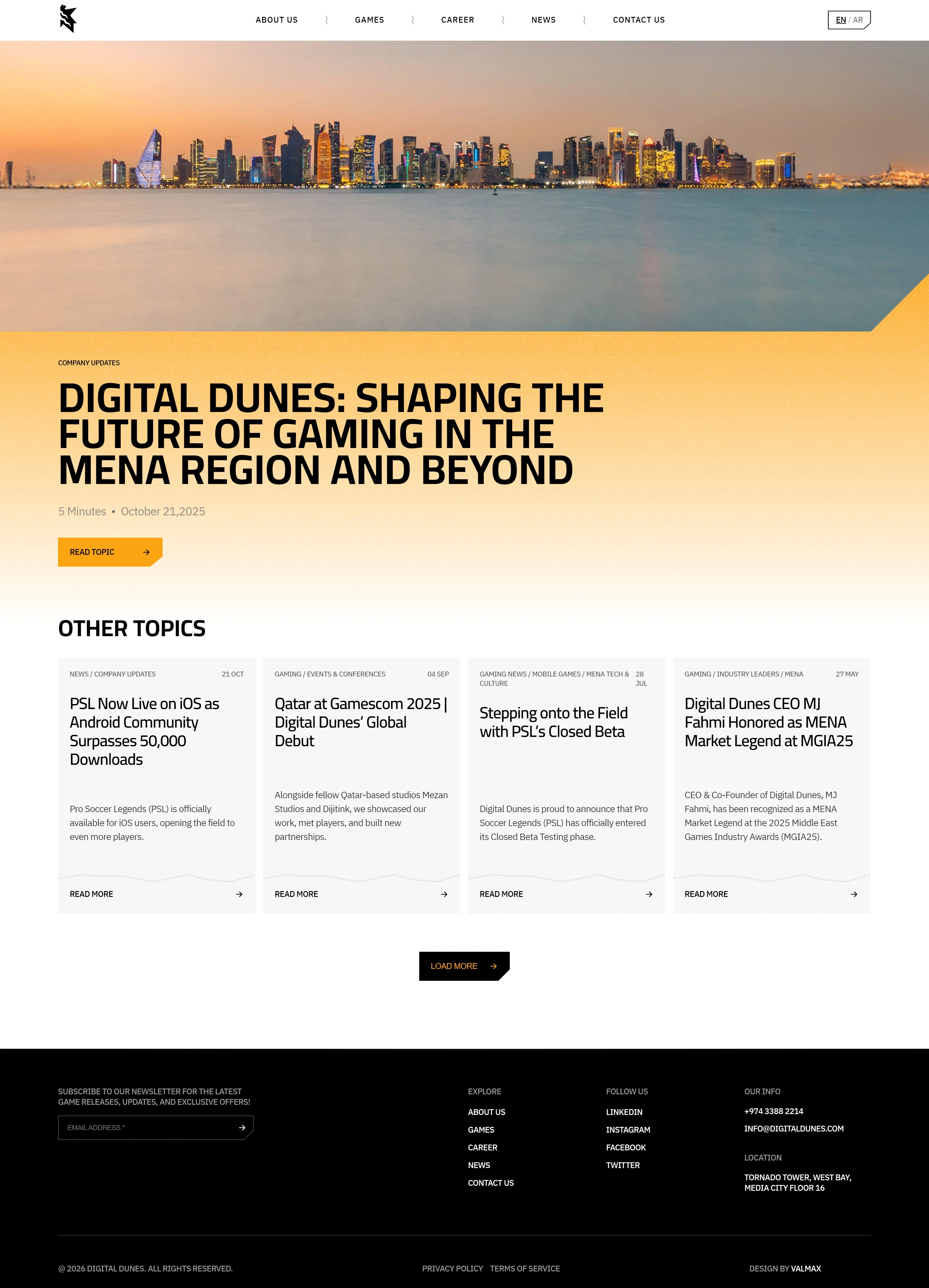 Digital Dunes Новости Digital Dunes, тематика — Другое, цвета — Белый, Черный, Серый, стиль — Корпоративный, Карточный, типографика — Без засечек