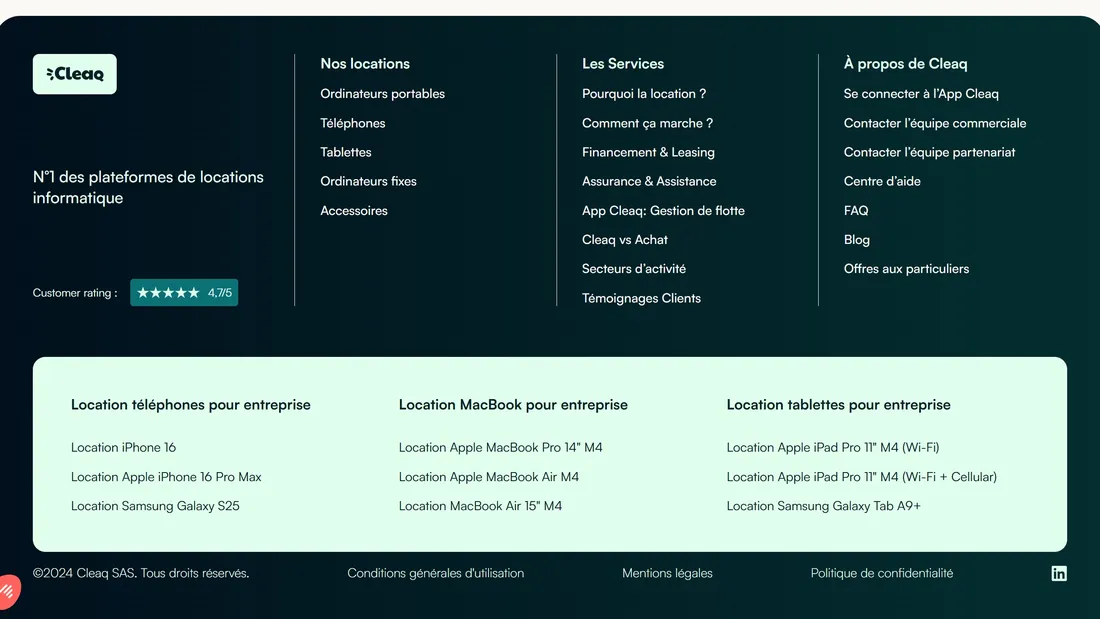 Секция «О компании» с сайта https://www.cleaq.com/, тематика — IT и программное обеспечение, цвета — Белый, Черный, стиль — Корпоративный, Минимализм, типографика — Без засечек