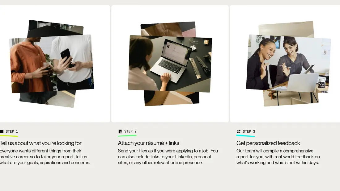 Секция «Этапы» с сайта https://www.superhi.cv/, тематика — Бизнес и профессиональные услуги, цвета — Белый, Серый, стиль — Минимализм, типографика — Без засечек
