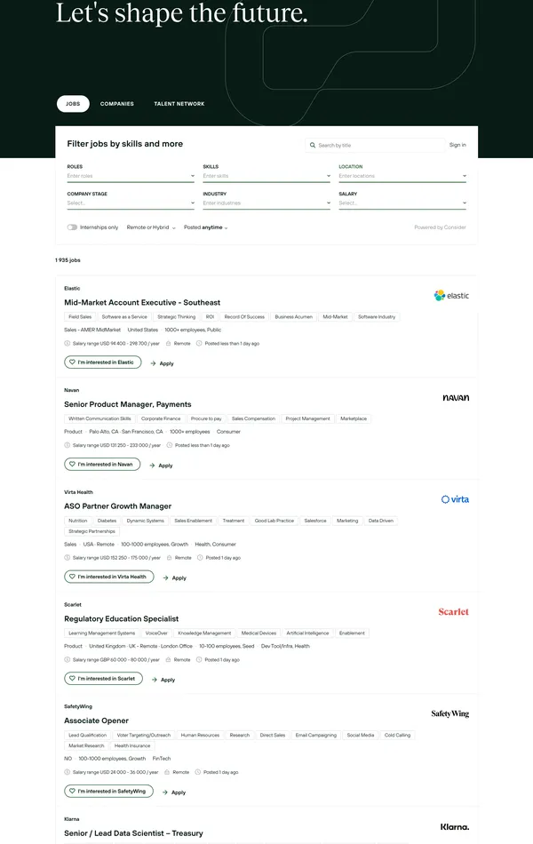 Страница карьеры Creandum, тематика — Финансы, HR, цвета — Белый, Черный, стиль — Корпоративный, типографика — Без засечек