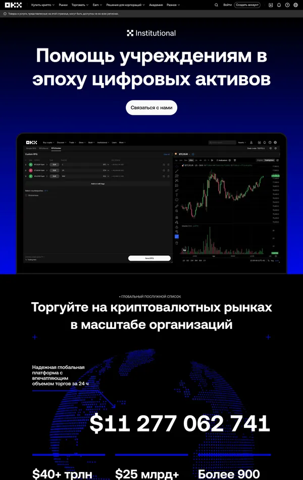 Продукт OKX, тематика — Крипто  и блокчейн, цвета — Черный, стиль — Корпоративный, Минимализм, типографика — Без засечек