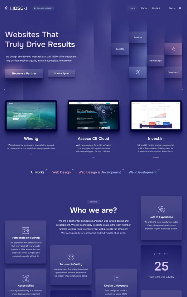 Главная WDSGN.Agency, тематика — Агентство , цвета — Черный, Серый, стиль — Корпоративный, типографика — Без засечек