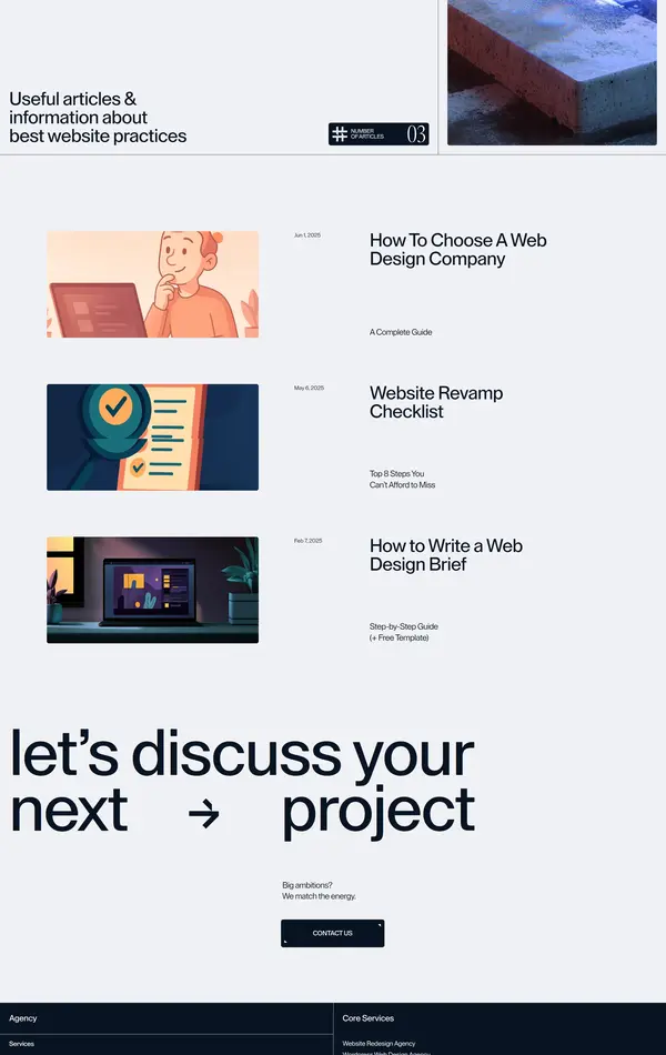 Блог Atoll Digital, тематика — Агентство , цвета — Белый, Черный, Серый, стиль — Минимализм, Типографика, типографика — Без засечек
