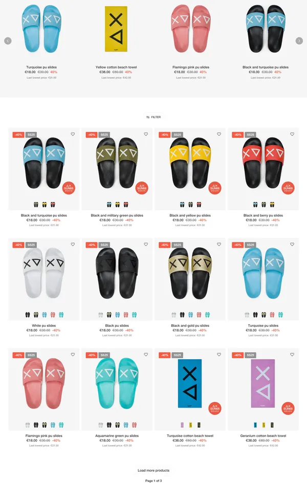 Каталог SUN68, тематика — Интернет-магазин, цвета — Белый, Черный, стиль — Корпоративный, типографика — Без засечек