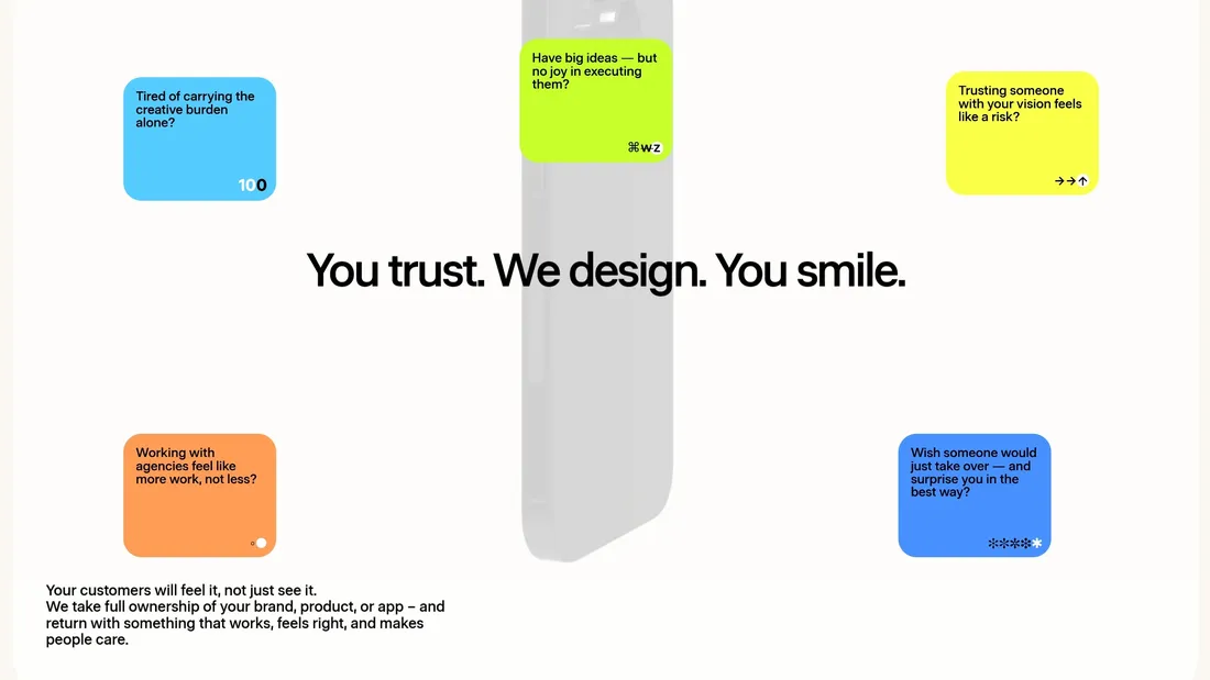 Секция «Для кого» с сайта https://www.garcy.studio/, тематика — Дизайн, Бизнес и профессиональные услуги, Агентство , цвета — Белый, стиль — Корпоративный, Минимализм, типографика — Без засечек