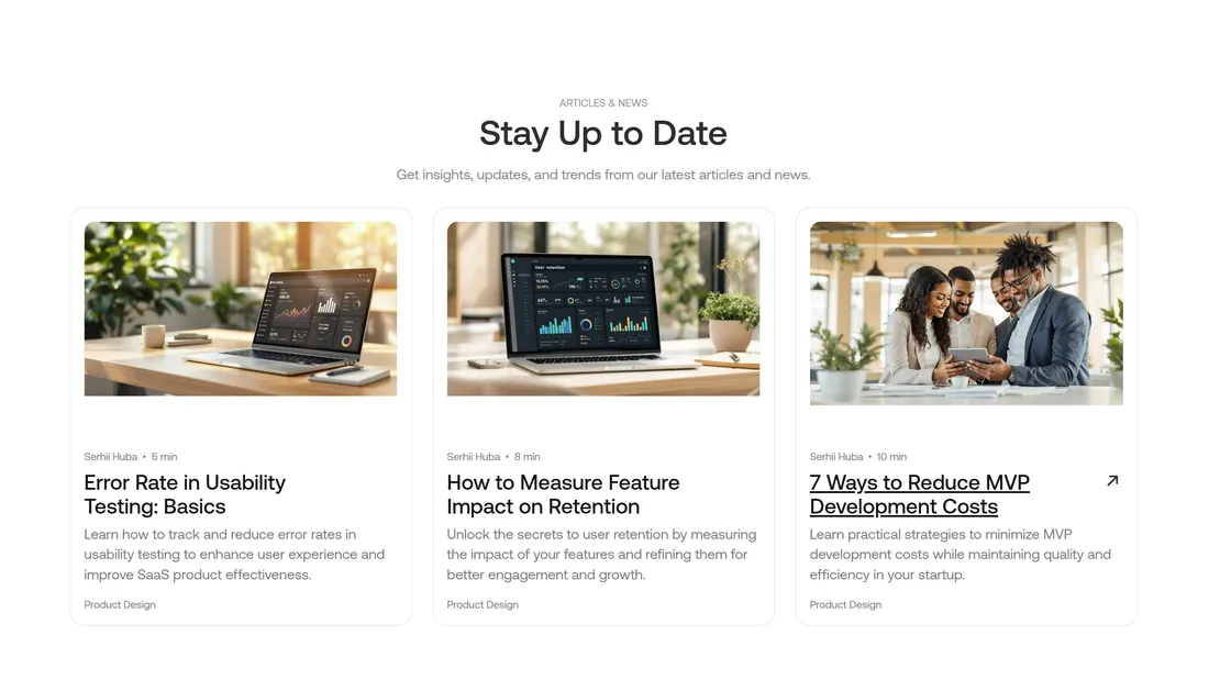 Секция «Новости» с сайта https://www.equal.design/, тематика — IT и программное обеспечение, SaaS, цвета — Белый, Серый, стиль — Минимализм, типографика — Без засечек