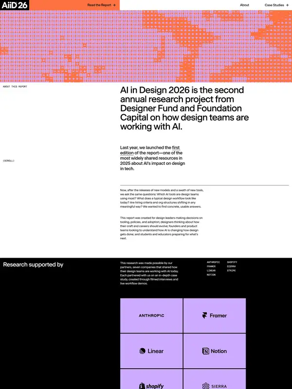 Лендинг Designer Fund, тематика — Дизайн, цвета — Белый, Черный, Розовый, стиль — Минимализм, Брутализм, типографика — Без засечек, Декоративные