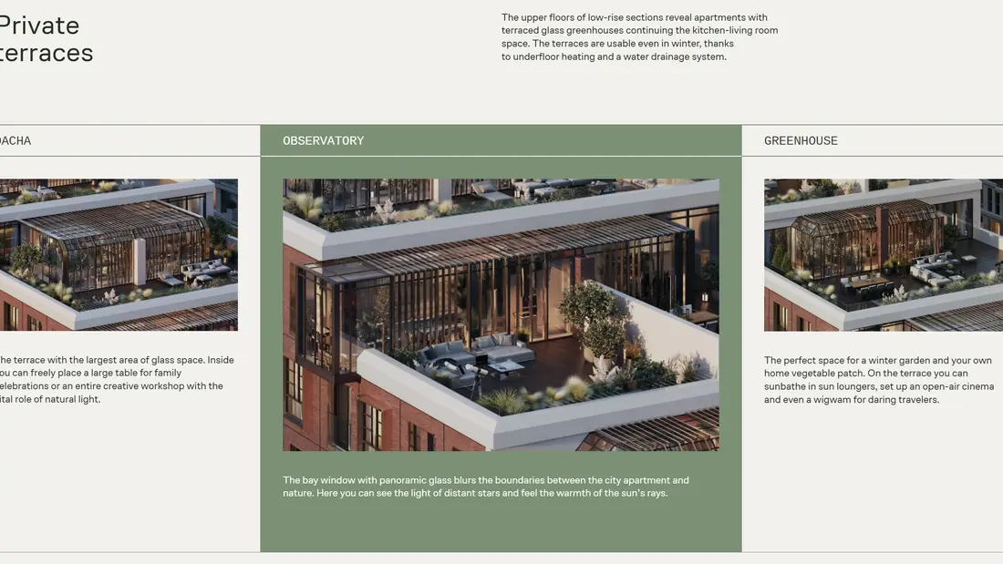 Секция «Преимущества» с сайта https://new-academics.space/, тематика — Недвижимость, цвета — Белый, Черный, Серый, стиль — Классический, Минимализм, типографика — Без засечек