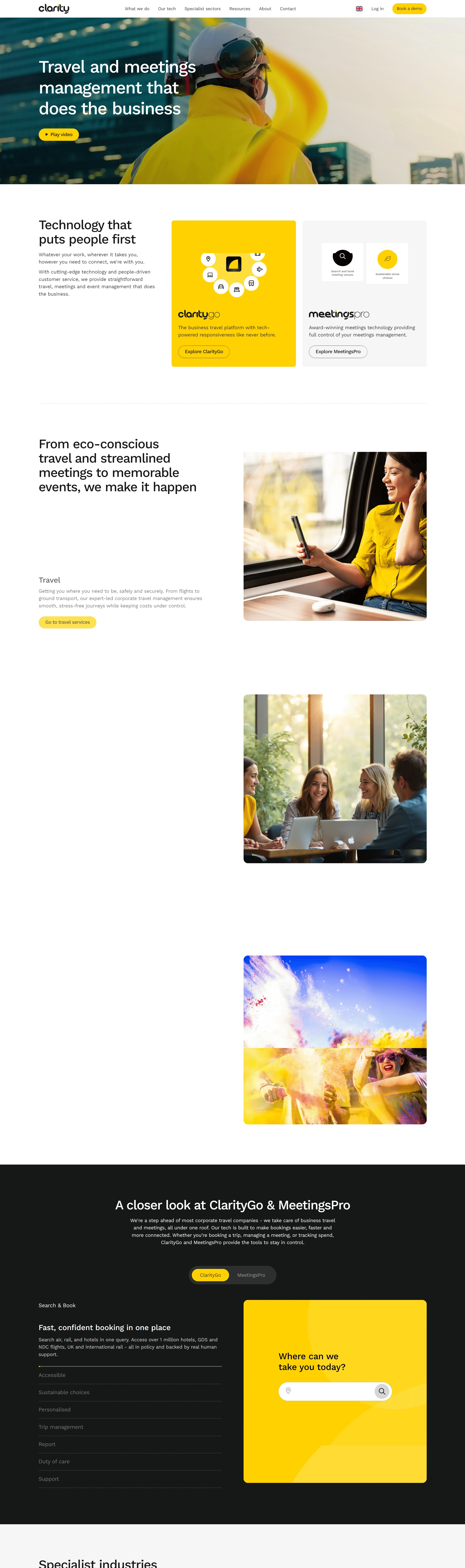 Clarity Business Travel Главная Clarity Business Travel, тематика — Путешествия и туризм, цвета — Белый, Черный, Серый, стиль — Корпоративный, Минимализм, типографика — Без засечек