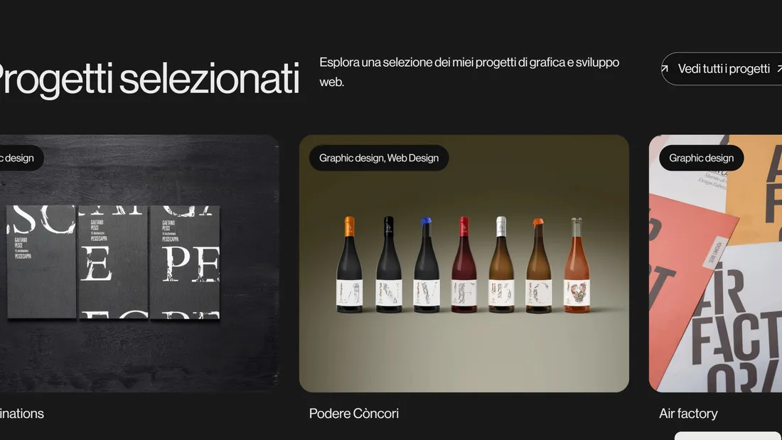 Секция «Кейсы» с сайта https://smstudio.design/, тематика — Дизайн, цвета — Черный, Серый, стиль — Минимализм, Типографика, типографика — Без засечек, Декоративные