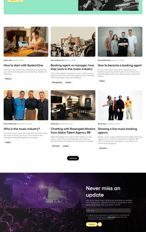 Блог SystemOne, тематика — SaaS, цвета — Белый, Черный, Серый, стиль — Корпоративный, типографика — Без засечек