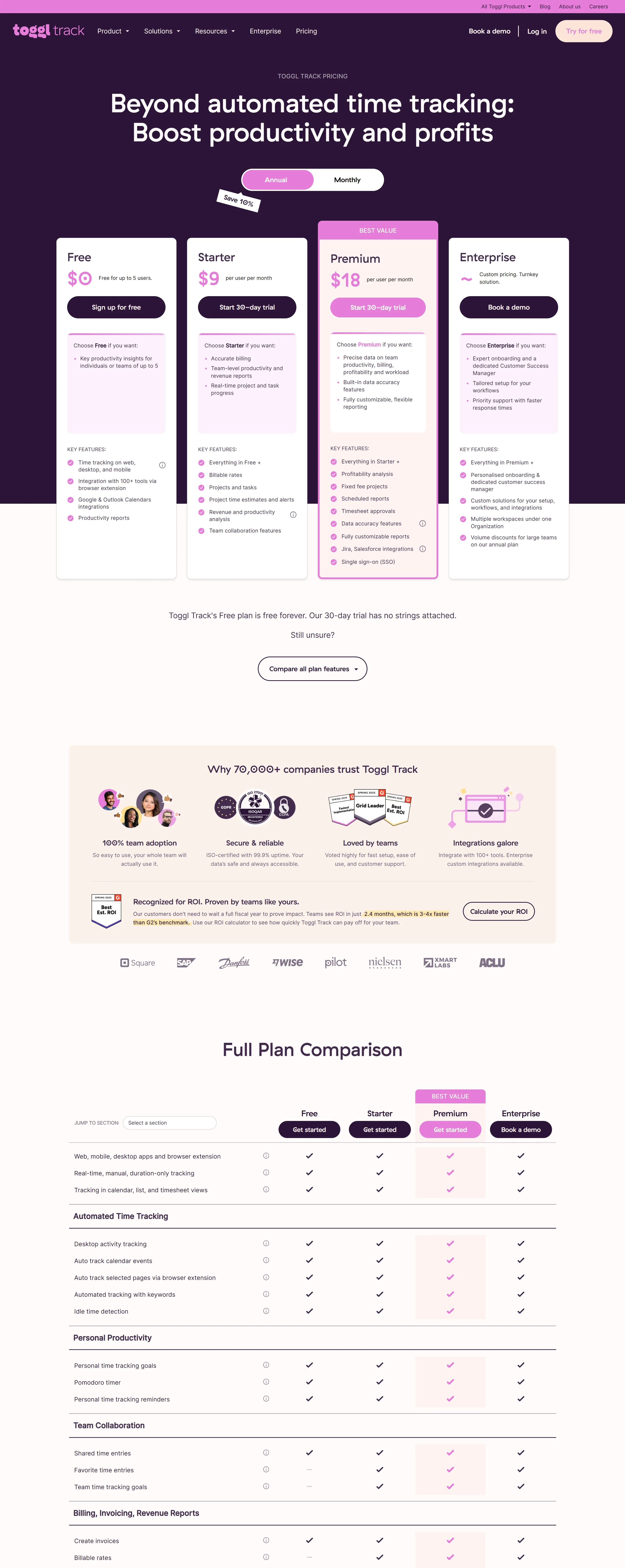 Toggl Track Продукт Toggl Track, тематика — IT и программное обеспечение, SaaS, цвета — Белый, Черный, стиль — Корпоративный, типографика — Без засечек