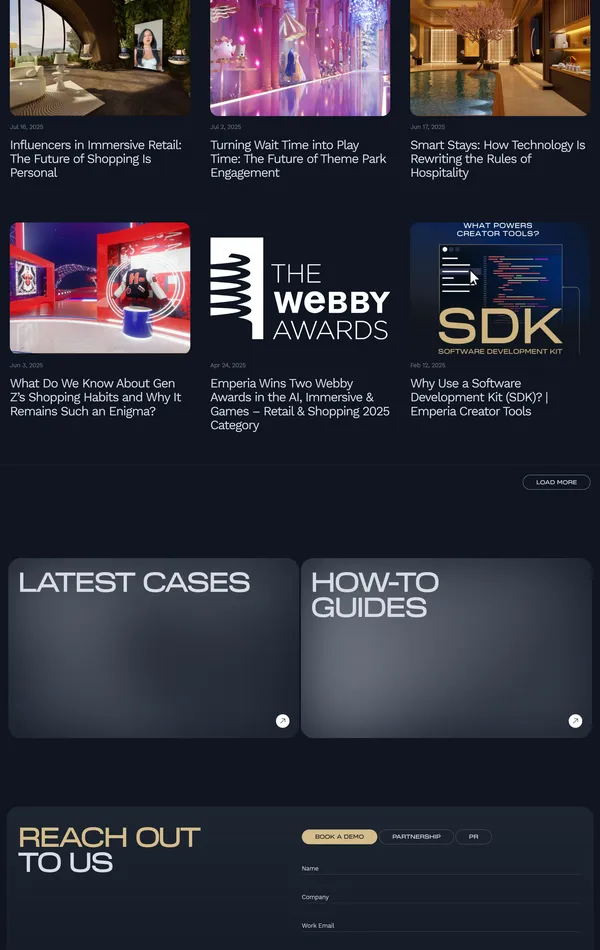 Блог Emperia, тематика — IT и программное обеспечение, цвета — Черный, Серый, стиль — Корпоративный, типографика — Без засечек