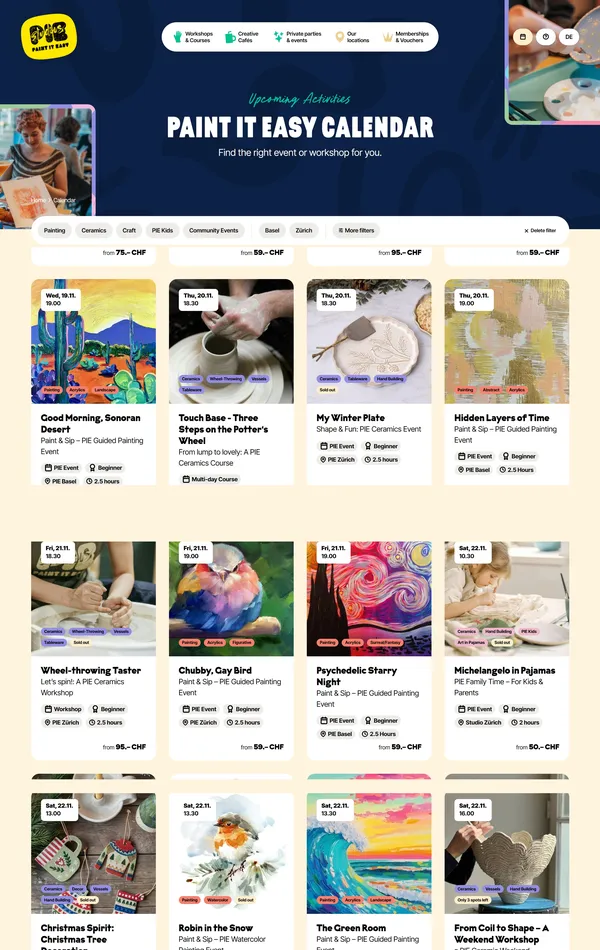 Блог Paint It Easy, тематика — Искусство, цвета — Белый, Черный, Серый, стиль — Брутализм, типографика — Без засечек, Декоративные