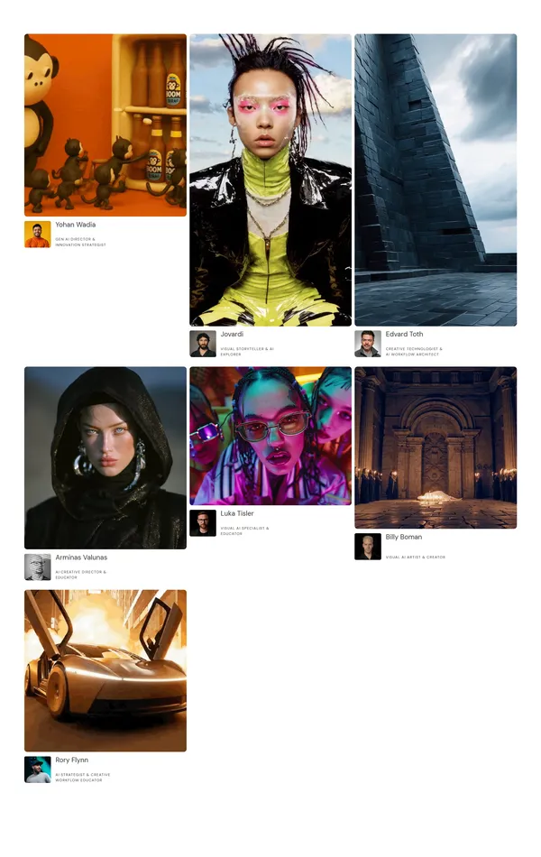 Портфолио Weavy, тематика — Искусство, цвета — Белый, Черный, Серый, стиль — Фестивальный, типографика — Без засечек