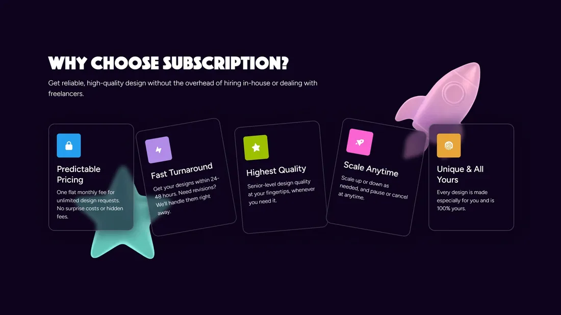 Секция «Преимущества» с сайта https://www.wdesigna.com/, тематика — Дизайн, цвета — Черный, стиль — Полигональный, типографика — Без засечек