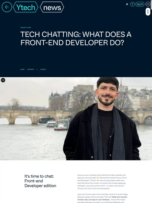 Новости Ytech, тематика — IT и программное обеспечение, цвета — Белый, Черный, Серый, стиль — Корпоративный, Минимализм, типографика — Без засечек