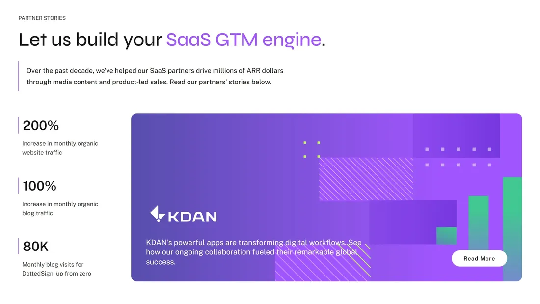 Секция «Преимущества» с сайта https://www.empact.partners/, тематика — SaaS, цвета — Белый, Фиолетовый, стиль — Корпоративный, типографика — Без засечек