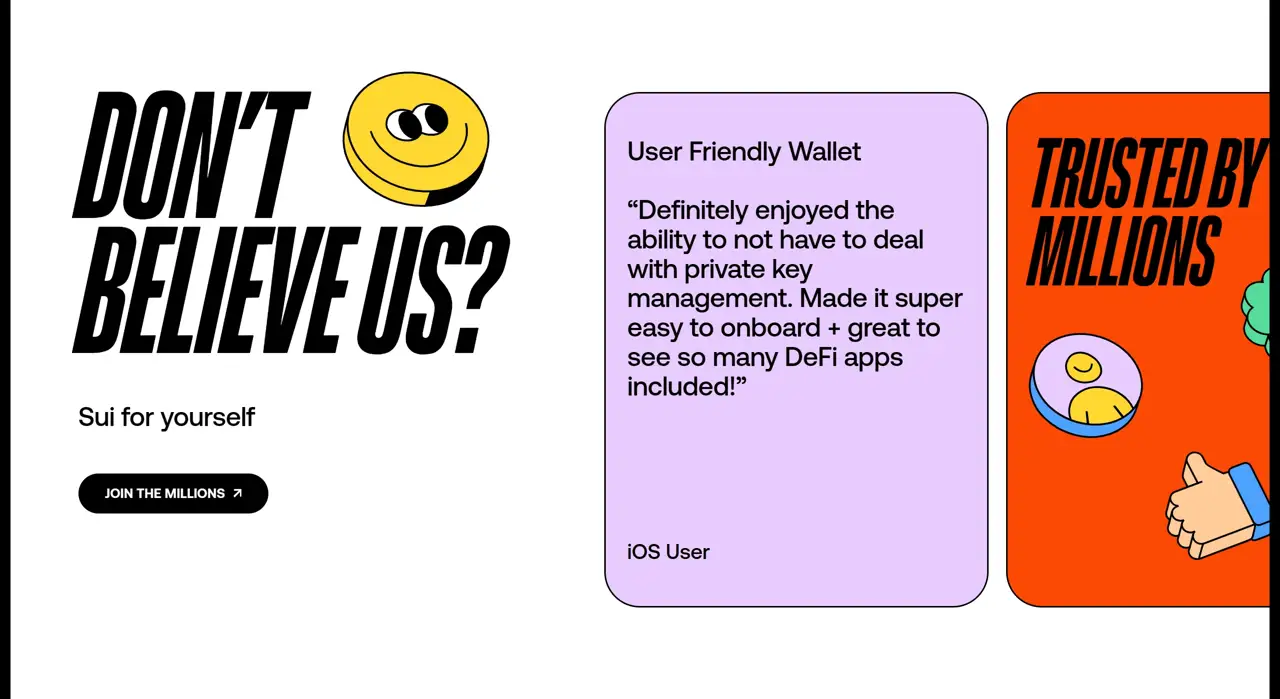 Секция «Отзывы» с сайта https://slush.app/, тематика — Крипто  и блокчейн, цвета — Белый, Серый, Красный, стиль — Карточный, Брутализм, типографика — Без засечек, Декоративные