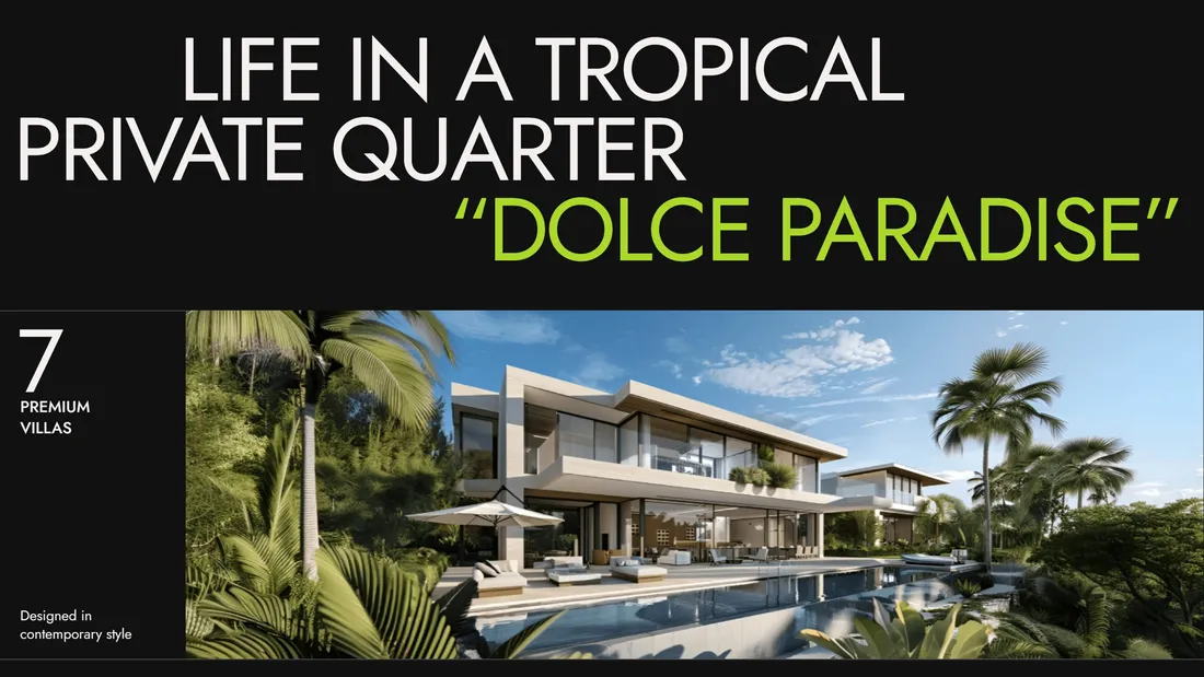 Секция «О продукте» с сайта https://privatevillasphuket.tilda.ws/, тематика — Недвижимость, цвета — Черный, Серый, стиль — Минимализм, типографика — Без засечек