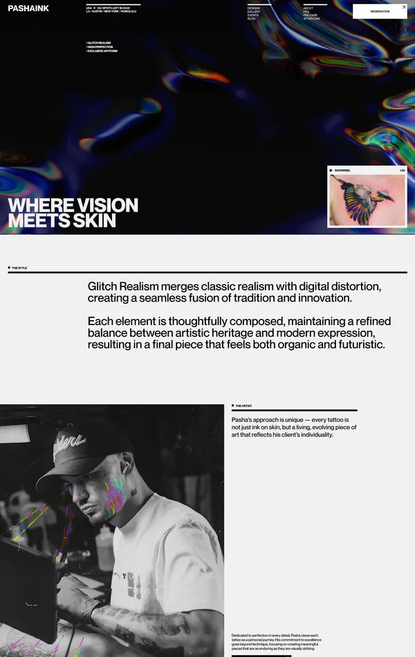 Портфолио Pasha Ink, тематика — Искусство, цвета — Белый, Черный, Серый, стиль — Типографика, Брутализм, типографика — Без засечек