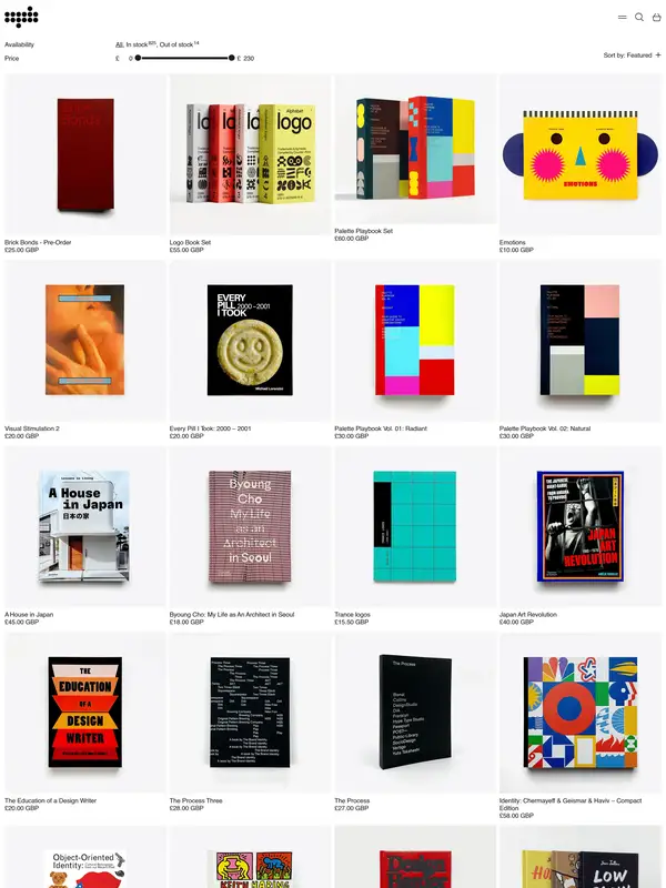 Каталог Counter-Print, тематика — Дизайн, цвета — Белый, Серый, стиль — Минимализм, Брутализм, типографика — Без засечек, Декоративные