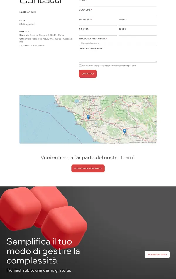 Контакты AbCube, тематика — IT и программное обеспечение, цвета — Белый, Черный, стиль — Корпоративный, типографика — Без засечек