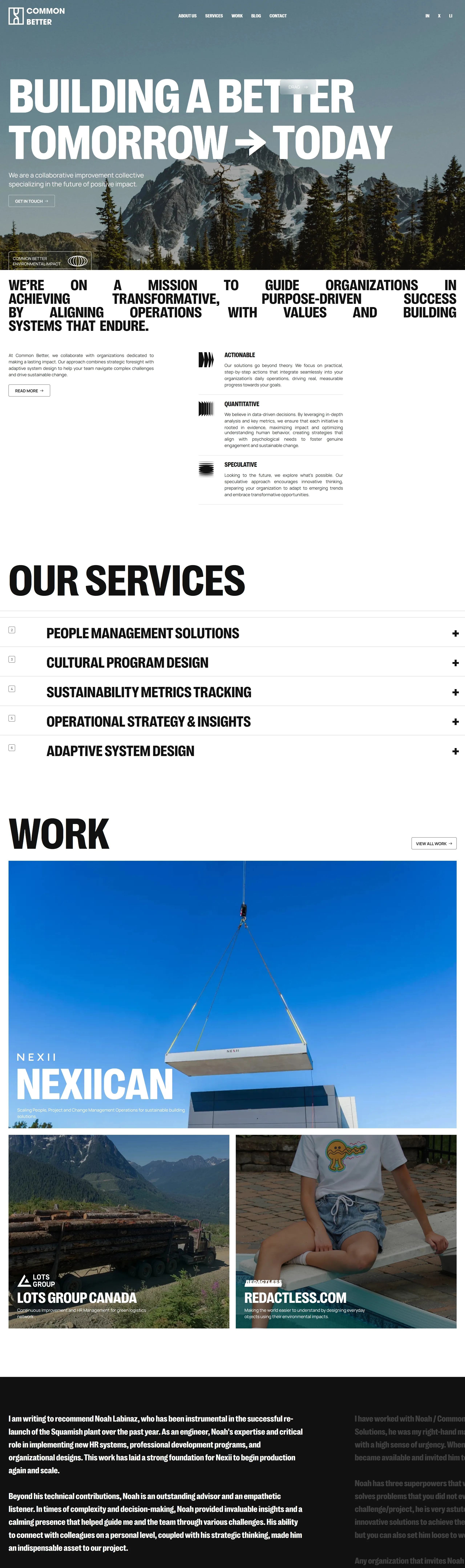 Common Better Главная Common Better, тематика — Некоммерческая деятельность, цвета — Белый, Черный, Серый, Синий, стиль — Корпоративный, типографика — Без засечек