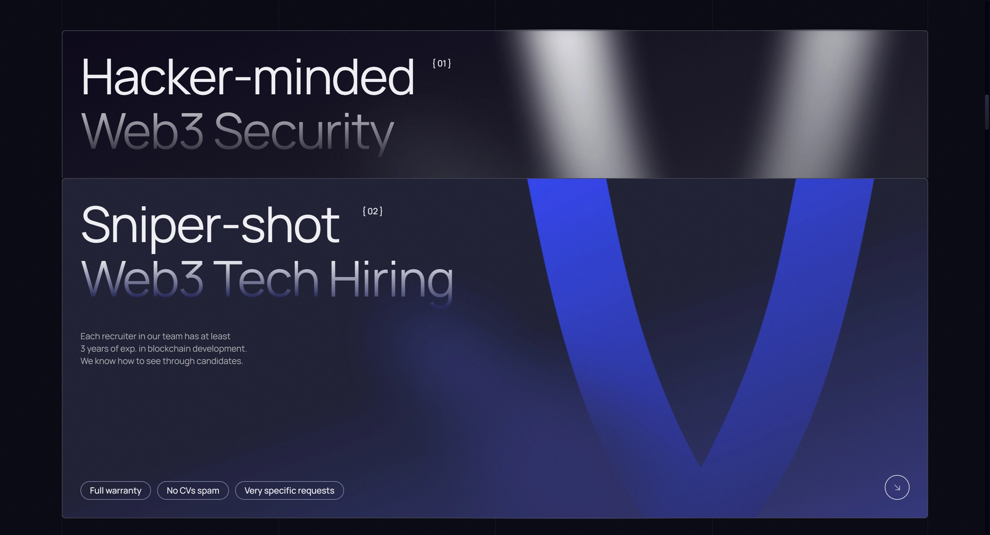 Veretin Group Секция «Услуги» с сайта https://veretin.com/, тематика — IT и программное обеспечение, цвета — Черный, стиль — Корпоративный, Минимализм, типографика — Без засечек, Декоративные