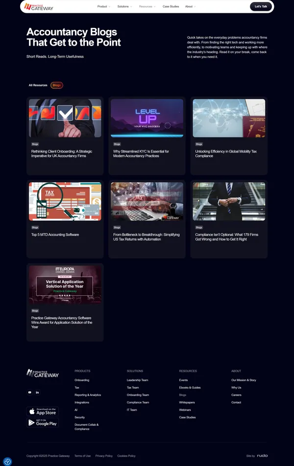 Секция «Блог» с сайта https://practicegateway.com/, тематика — Блог, Финансы, цвета — Черный, стиль — Корпоративный, типографика — Без засечек