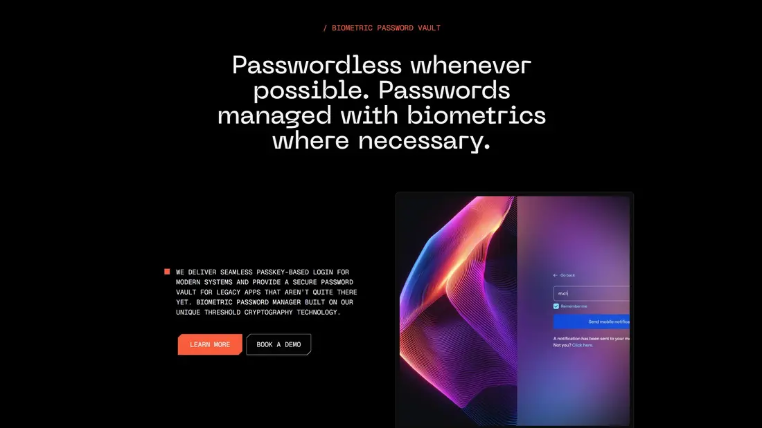 Секция «Призыв к действию» с сайта https://www.kzero.com/, тематика — IT и программное обеспечение, цвета — Черный, стиль — Минимализм, Полигональный, типографика — Без засечек, Моноширинные