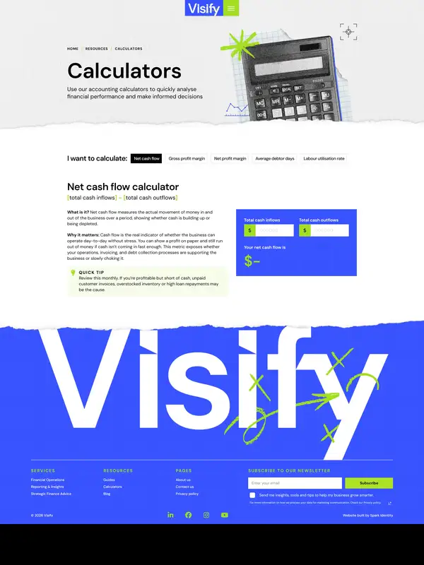 Услуги Visify, тематика — Бизнес и профессиональные услуги, цвета — Белый, Синий, стиль — Брутализм, типографика — Без засечек, Декоративные