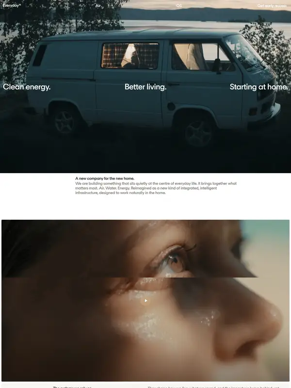 Главная Everyday, тематика — Другое, цвета — Белый, Черный, Серый, стиль — Минимализм, Органический и природный, типографика — Без засечек