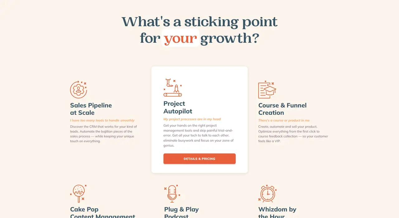 Секция «Услуги» с сайта https://www.day-by-day.biz/, тематика — SaaS, цвета — Белый, стиль — Карточный, Минимализм, типографика — Без засечек