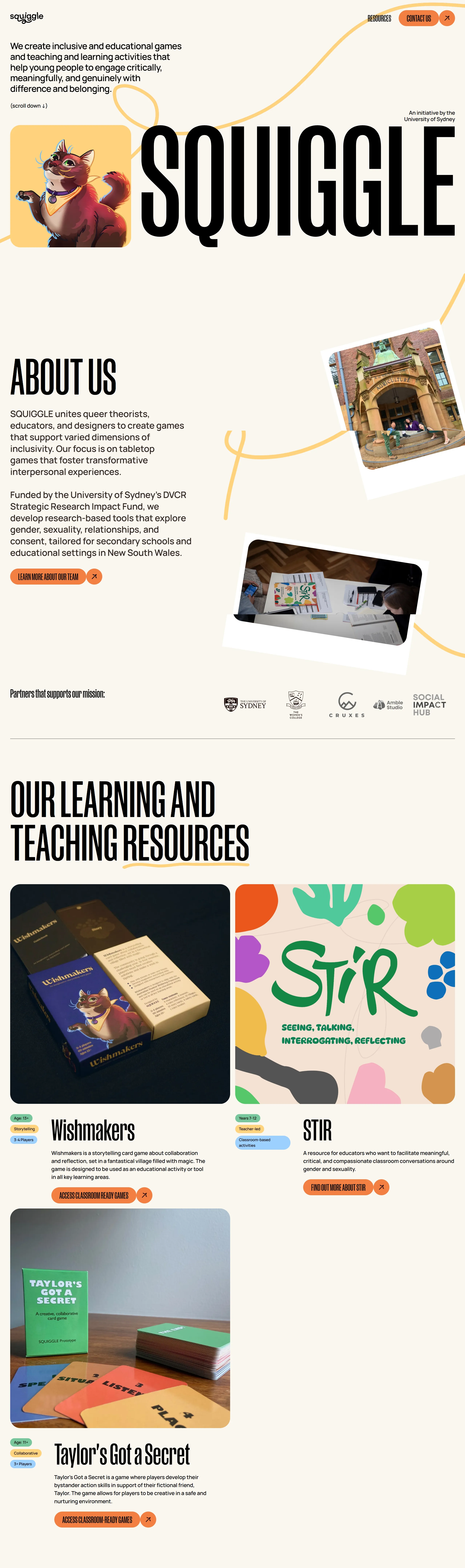 Главная Squiggle, тематика — Образование, цвета — Белый, Серый, стиль — Рисованный, Типографика, типографика — Без засечек, Декоративные