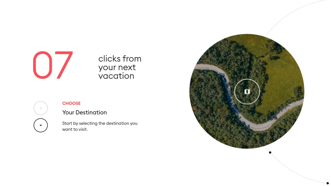Секция «Призыв к действию» с сайта https://travelshift.com/, тематика — Путешествия и туризм, цвета — Белый, стиль — Минимализм, типографика — Без засечек